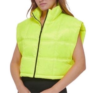 Calvin Klein Performance Green Oversized
Mock Neck Vest(Size XS)